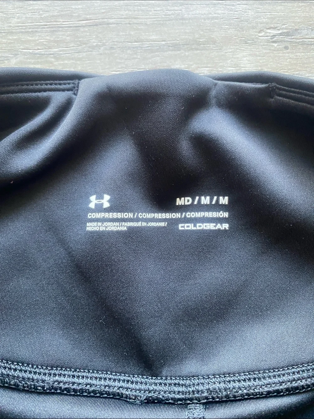 Under Armour Black Cold Gear Leggings Womens Sz Medium Compression